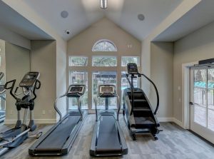 A gym in a home.